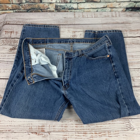 Levi Strauss “505” Straight leg blue jeans size 40 - Picture 4 of 16